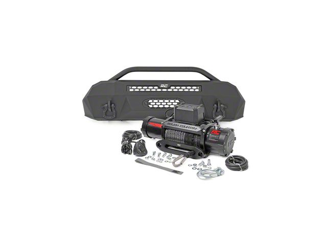 Rough Country Hybrid Stubby Front Bumper with PRO12000S Winch (16-23 Tacoma)