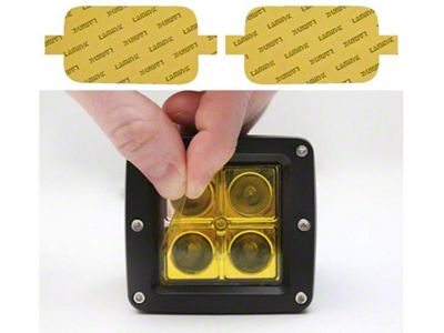 Lamin-X Rigid Industries Fog Light Tint Covers; Yellow (16-23 Tacoma TRD)