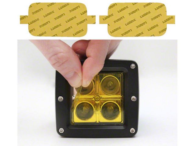 Lamin-X Rigid Industries Fog Light Tint Covers; Yellow (16-23 Tacoma TRD)