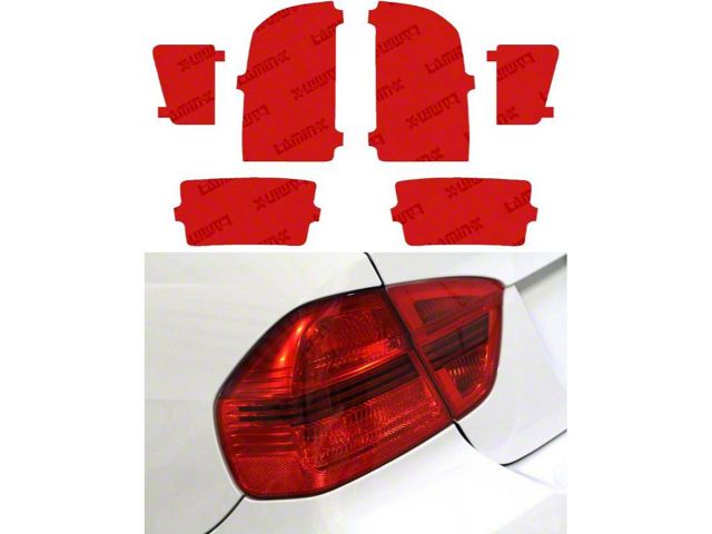 Lamin-X Tail Light Tint Covers; Red (16-23 Tacoma)
