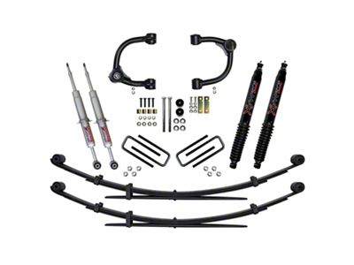SkyJacker 3-Inch Upper Control Arm Suspension Lift Kit with Rear Leaf Springs and Black MAX Shocks (16-23 Tacoma, Excluding TRD Pro)