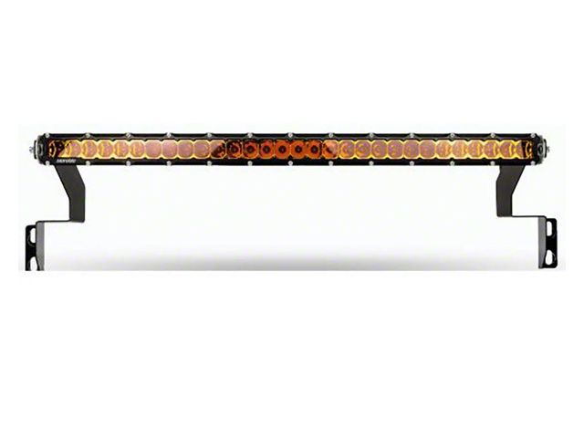 Heretic Studios 30-Inch LED Light Bar with Behind the Grille Mounting Brackets; Combo Beam; Amber Lens (16-23 Tacoma)