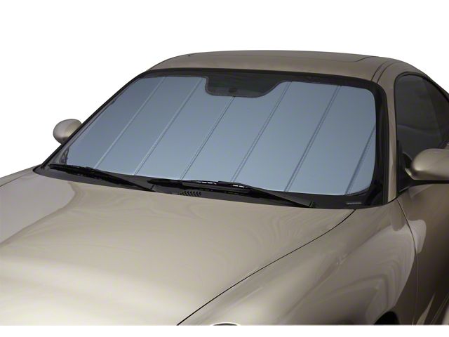 Covercraft UVS100 Heat Shield Custom Sunscreen; Blue Metallic (18-23 Tacoma w/o GoPro Mounted to Windshield)