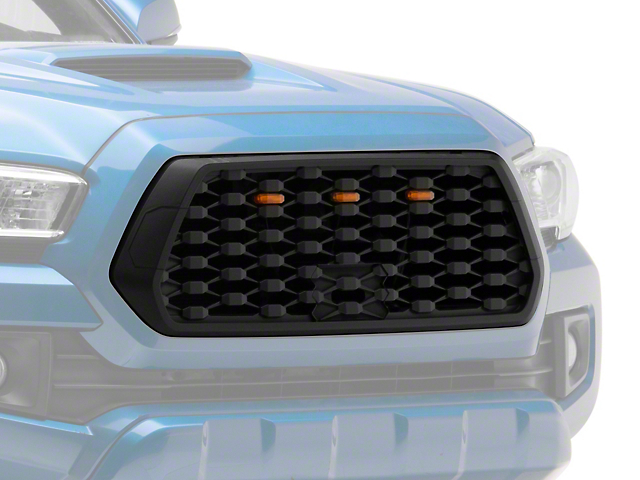 American Modified Mesh Upper Replacement Grille with Amber Lights (16-23 Tacoma)
