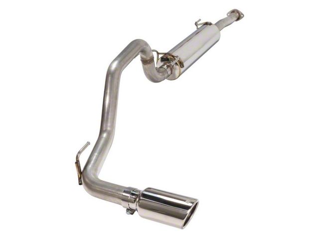 Bold Performance Single Exhaust System with Black and Polished Tip; Side Exit (16-23 3.5L Tacoma)