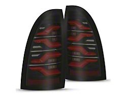 LUXX-Series LED Tail Lights; Black/Red Housing; Smoked Lens (05-15 Tacoma)