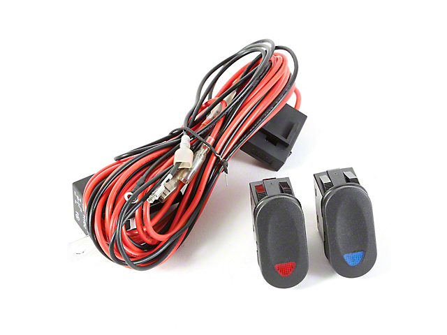 Rugged Ridge Light Installation Wiring Harness Kit for Two Off-Road Lights