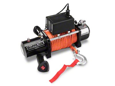 Barricade 12,000 lb. Winch with Synthetic Rope (Universal; Some Adaptation May Be Required)