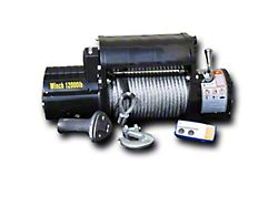 DV8 Offroad 12,000 lb. Winch with Steel Cable and Wireless Remote (Universal; Some Adaptation May Be Required)