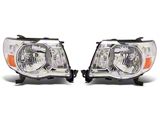 Raxiom Axial Series OE Replacement Headlights; Chrome Housing; Clear Lens (05-11 Tacoma)