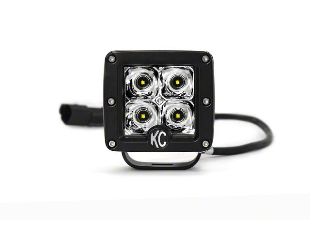 KC HiLiTES 3-Inch C-Series C3 LED Ditch Light; Spot Beam (Universal; Some Adaptation May Be Required)