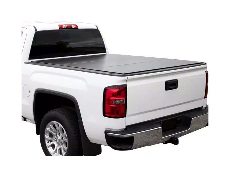 Lomax Tacoma Hard Tri-Fold Tonneau Cover; Black Urethane B3050019 (16 ...