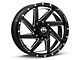 XF Offroad XF-205 Gloss Black Milled 6-Lug Wheel; 20x9; 0mm Offset (05-15 Tacoma)