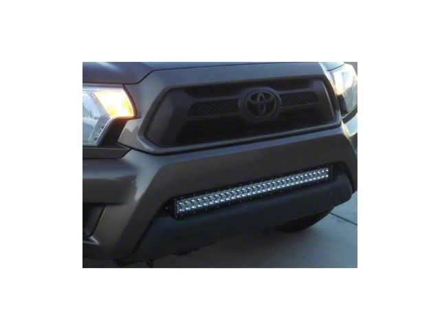 Cali Raised LED 32-Inch LED Light Bar with Lower Bumper Flush Mounting Brackets and Blue Backlight Switch; Spot Beam (05-15 Tacoma)