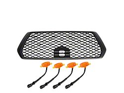 Honeycomb Style Upper Replacement Grille with Amber Raptor Lights (16-23 Tacoma)
