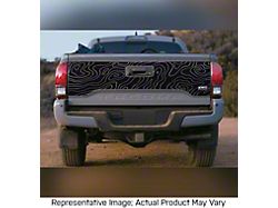 Topography Tailgate Decal; Matte White (16-23 Tacoma)