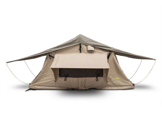 Smittybilt Overlander Roof Top Tent; Coyote Tan (Universal; Some Adaptation May Be Required)