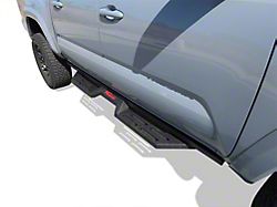 Drop Down Style Nerf Side Step Bars; Matte Black (05-23 Tacoma Double Cab)