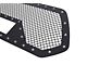 Stainless Steel Rivet Upper Replacement Grille; Black (16-17 Tacoma w/o TSS Sensor)