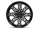 Level 8 Wheels Slingshot Gloss Black Machined 6-Lug Wheel; 18x9; 18mm Offset (2024 Tacoma)
