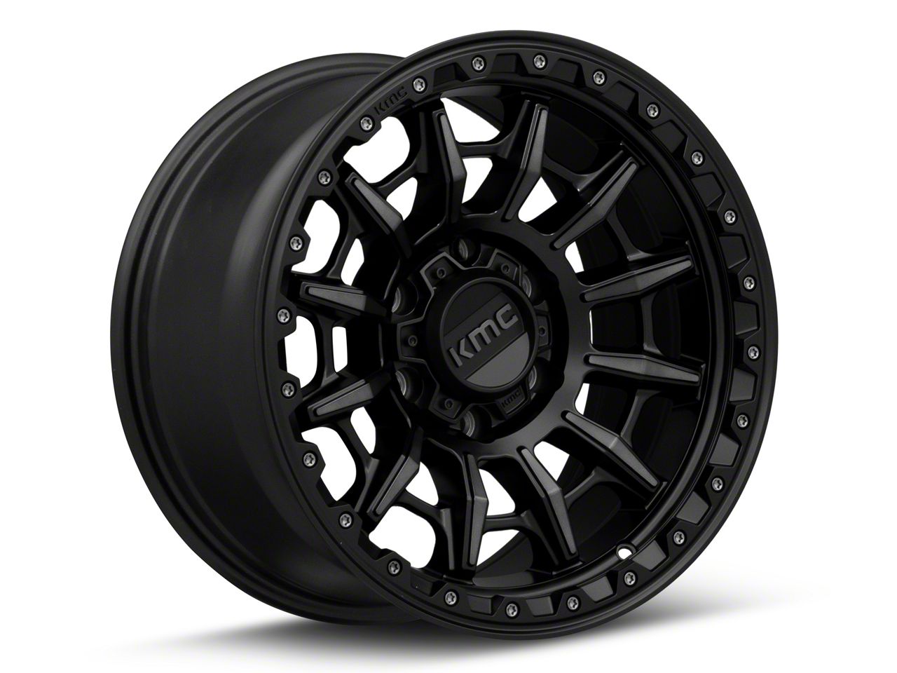 KMC Tacoma Carnage Satin Black with Gray Tint 6-Lug Wheel; 17x9; 0mm ...