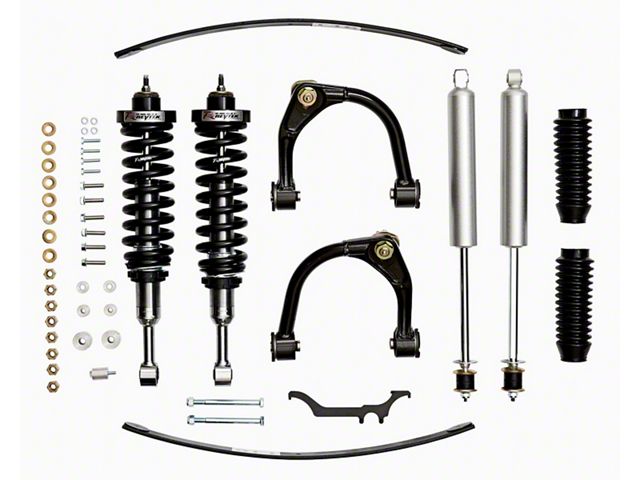 Revtek 3-Inch Front Coil-Over Kit with Rear Add-a-Leafs and SPC Adjustable Front Control Arms (05-15 6-Lug Tacoma)