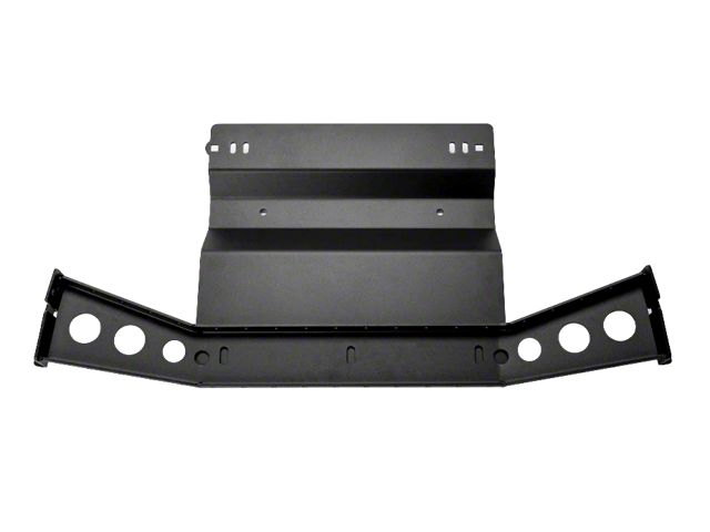 Cali Raised LED Aluminum Transfer Case Skid Plate; Black (16-23 Tacoma)