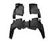 Custom Front and Rear Floor Mats; Black (16-23 Tacoma Double Cab w/ Automatic Transmission)