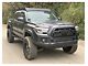 Cali Raised LED Premium Roof Rack with 42-Inch Dual Row White Spot Beam LED Light Bar, Small Blue Switch, Side and Back Lighting Kit (05-23 Tacoma Double Cab)