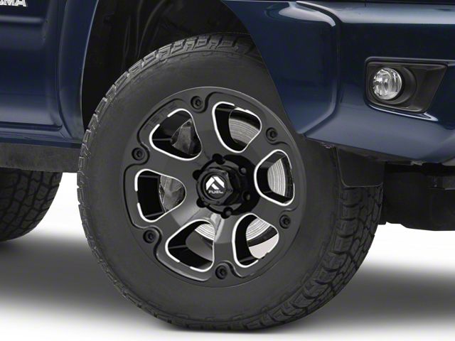 Mayhem Wheels Beast Gloss Black Milled 6-Lug Wheel; 18x9; -12mm Offset (05-15 Tacoma)