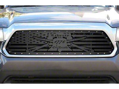 1-Piece Steel Upper Grille Insert; Liberty Or Death (12-15 Tacoma)