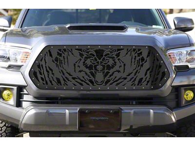1-Piece Steel Upper Replacement Grille; Direwolf (16-17 Tacoma)