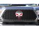 1-Piece Steel Upper Replacement Grille; Punisher Stainless Steel Red Acrylic Underlay (16-17 Tacoma)
