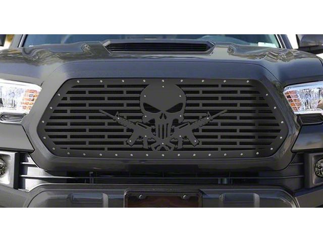 1-Piece Steel Upper Replacement Grille; Punsher AR-15 (16-17 Tacoma)