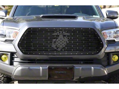 1-Piece Steel Upper Replacement Grille; USMC (16-17 Tacoma)