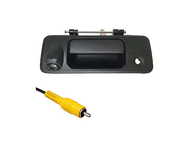 Master Tailgaters Tailgate Handle with Backup Reverse Camera; Black (14-21 Tundra)