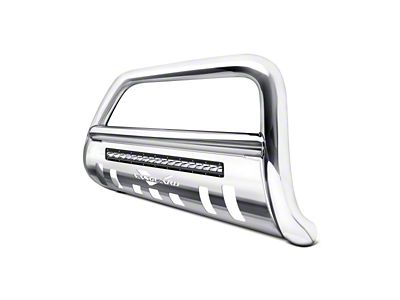 Bull Bar with 18-Inch LED Light Bar; Stainless Steel (16-23 Tacoma, Excluding TRD)