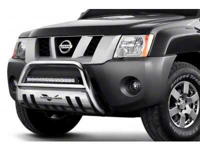 Bull Bar with 20-Inch LED Light Bar; Stainless Steel (16-23 Tacoma, Excluding TRD)