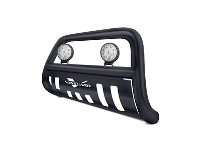 Bull Bar with 4.50-Inch Round LED Lights; Black (05-15 Tacoma, Excluding TRD Pro)