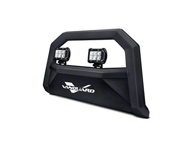 Optimus Bull Bar with 2.50-Inch LED Cube Lights; Black (16-23 Tacoma, Excluding TRD)