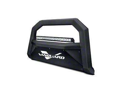 Optimus Bull Bar with 20-Inch LED Light Bar; Black (05-15 Tacoma, Excluding TRD Pro)