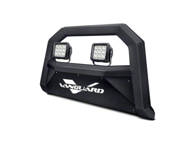 Optimus Bull Bar with 4.50-Inch LED Cube Lights; Black (05-15 Tacoma, Excluding TRD Pro)