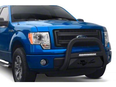 Optimus Round Bull Bar with 18-Inch LED Light Bar; Black (16-23 Tacoma, Excluding TRD)