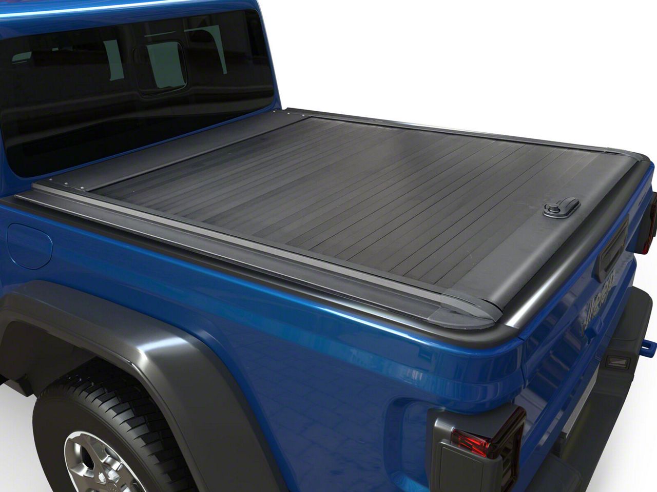 Retractable Tonneau Cover; Black (1623 w/ 5Foot Bed