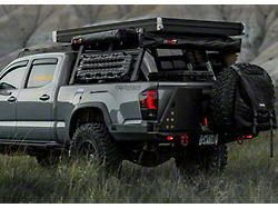 Backwoods Adventure Mods Hi-Lite High Clearance Dual Swing Out Rear Bumper; Black (16-22 Tacoma)