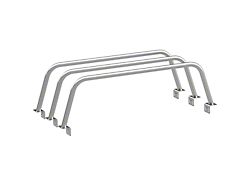 Heavy Metal Off-Road 17-Inch Triple Bed Bars; Bare Steel (05-23 Tacoma)