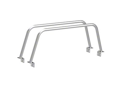 Heavy Metal Off-Road 21-Inch Double Bed Bars; Bare Steel (05-23 Tacoma)