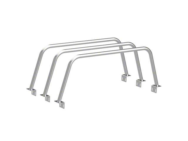 Heavy Metal Off-Road 21-Inch Triple Bed Bars; Bare Steel (05-23 Tacoma)
