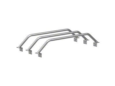 Heavy Metal Off-Road 9-Inch Triple Bed Bars; Bare Steel (05-23 Tacoma)