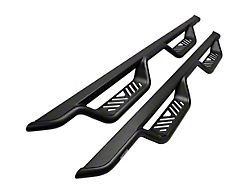 Outlaw Drop Nerf Side Step Bars; Textured Black (05-23 Tacoma Double Cab)